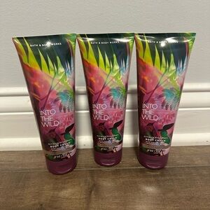 Bath & Body Works Into the Wild Body cream set of three